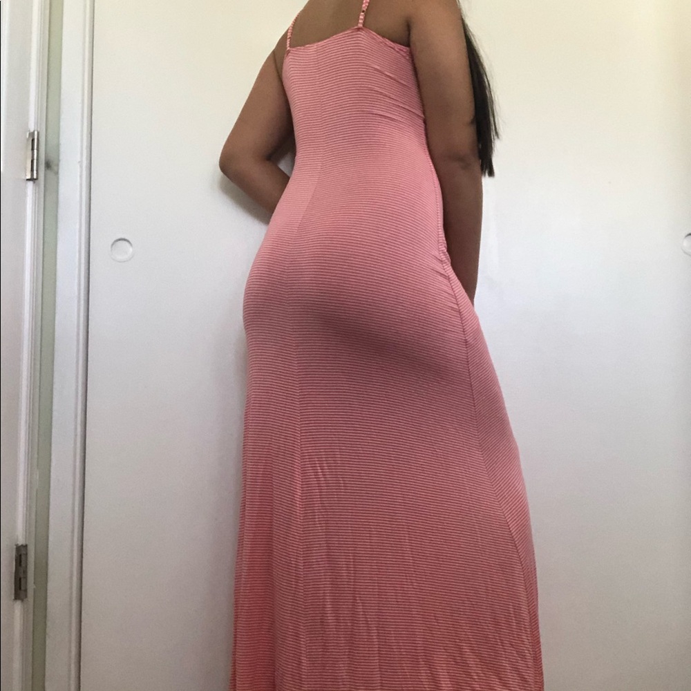 Forever 21 Spring Baby Pink Striped Maxi Dress 🌷